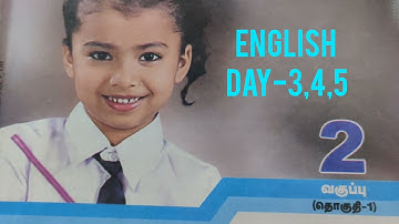 2nd std//English //Bridge Course Module //Day -3,4,5 //