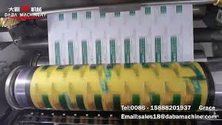 DABA 4 color flexo printing machine for injection syringe product