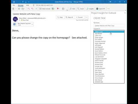 Outlook 365 Add-In - Convert an Email into a Task