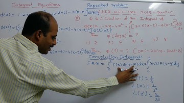 INTEGRAL EQUATIONS-4(CSIR-NET-DEC-2018-PART-C)REPEATED PROBLEM