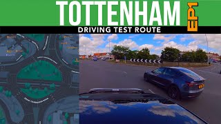 TOTTENHAM DRIVING TEST ROUTE EP 01 19 AUG 2023 12:20 #drivingtestvideo #tottenham