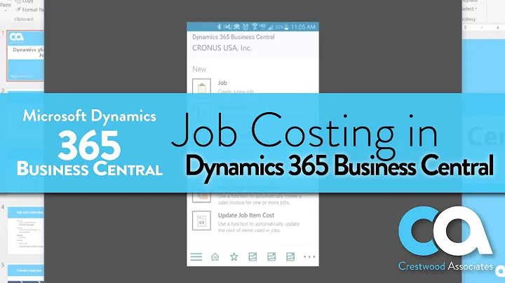 Jobs and Project Accounting in Dynamics 365 Busine...