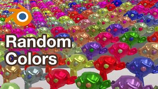 Random Colors Blender Tutorial