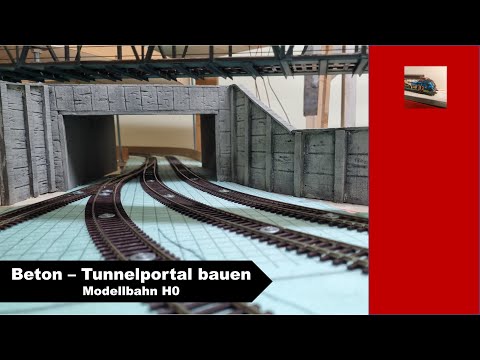 Betontunnelportal selbst bauen | Modellbahn H0