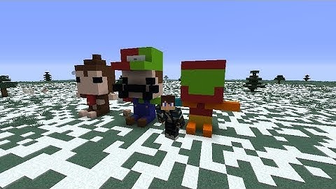 How to build Nintendo characters as figures in Minecraft!| Minecraft figures #1