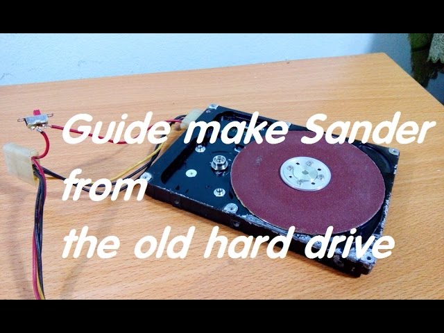 How to make Sander from the old hard drive - YouTube