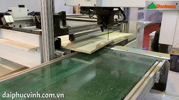 DÂY CHUYỀN CƯA LỌNG CNC + CHÀ NHÁM CHÂN GHẾ TỰ ĐỘNG ROBOT GẤP PHÔI