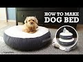 Dog &amp; Cat Bed sewing tutorial with Removable cover 🐶 DIY Cozy Pet Cushion