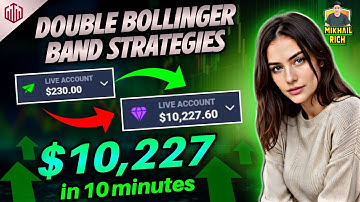 HOW I MADE $10,227.60 EASY IN QUOTEX WITH THE DOUBLE BOLLINGER BAND STRATEGY | 99% ACCURACY
