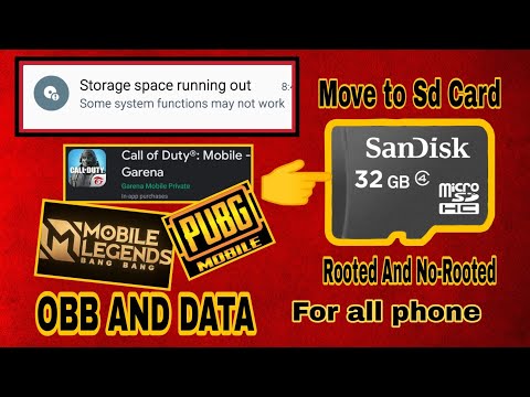 OBB and DATA Move to Sd Card ( Rooted & Non-Rooted) || Paano ilipat ang game data & obb sa sd card