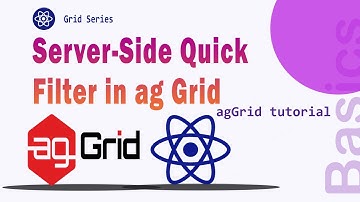 React Ag-Grid Tutorial: Server-Side Quick Filter - Efficient Data Filtering | Codenemy Tutorial