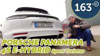 Porsche Panamera 4S e-hybrid Sport Turismo - Klappenauspuff und E-Kennzeichen ??? Test von 163 Grad