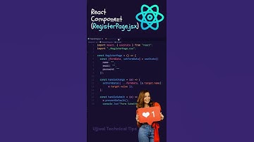 React Component (RegisterPage.jsx) #trending #youtubeshorts #shortvideo #shorts #viralvideo