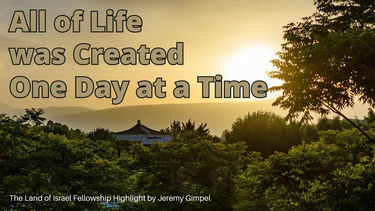 All of Life Was Created One Day at a Time - Jeremy Gimpel: The Land of Israel Fellowship