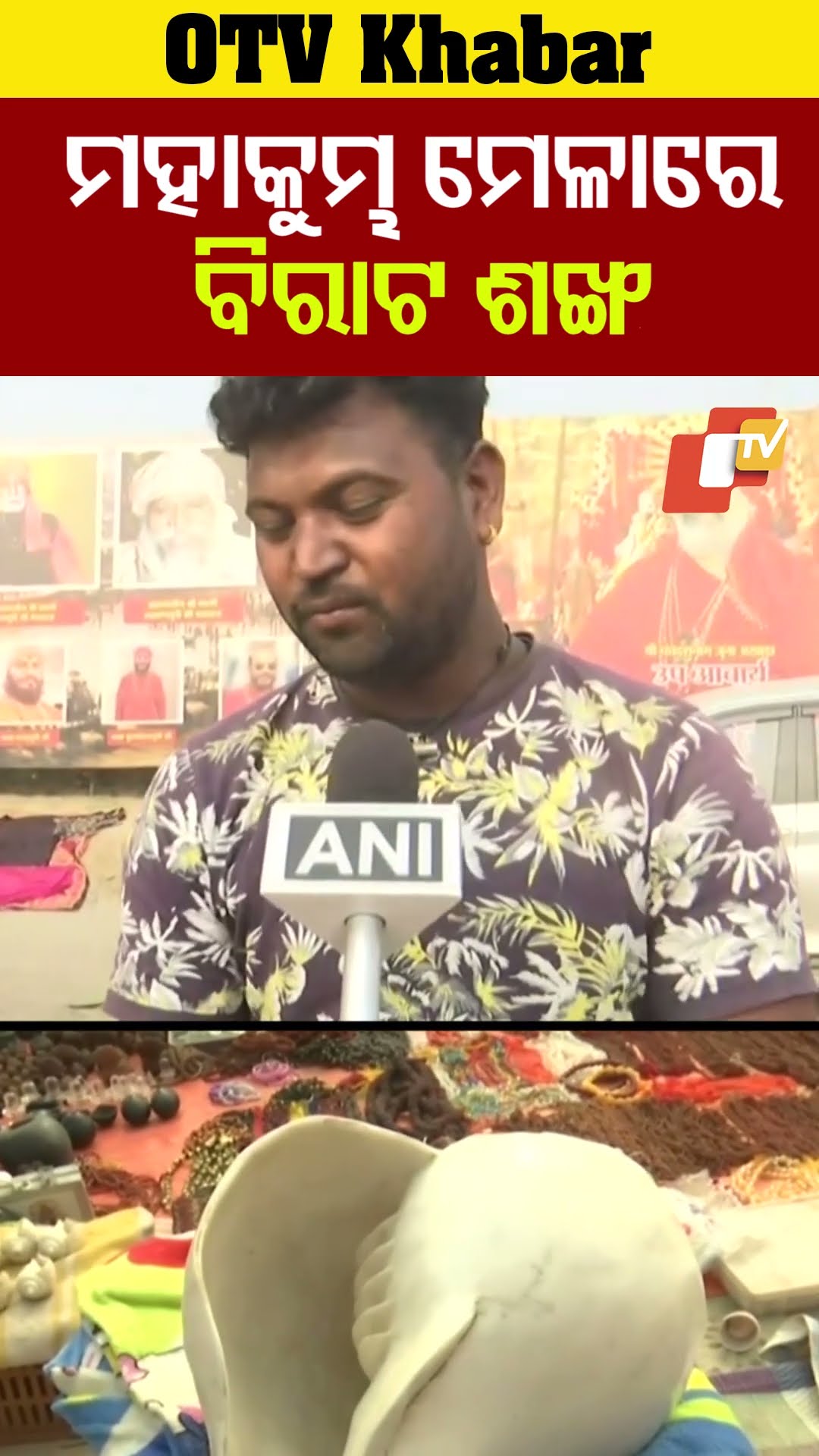 ମହାକୁମ୍ଭ ମେଳାରେ ବିରାଟ ଶଙ୍ଖ ! #UniqueConchShell #OTV #Prayagraj