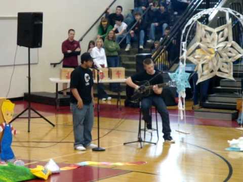 Kenneth Peters and Landon Young singing "I"m Yours"