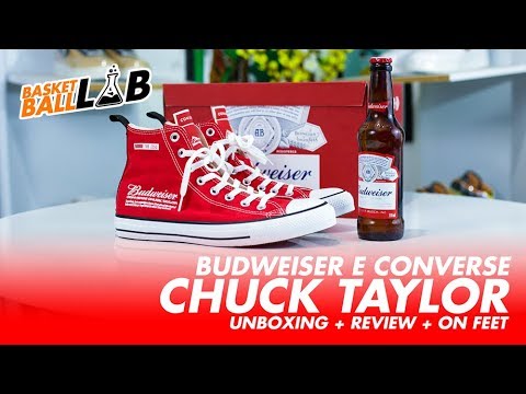 Budweiser e Converse Chuck Taylor All Star - Unboxing + Review + On Feet  #BasketballLab - thptnvk.edu.vn