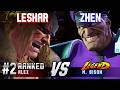 SF6 ▰ LESHAR (#2 Ranked Alex) vs ZHEN (M.Bison) ▰ High Level Gameplay