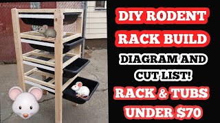 DIY RAT RACK BUILD (RODENT) ... STEP BY STEP WITH DIAGRAM AND CUT LIST