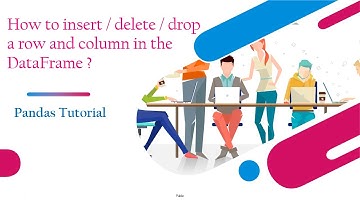 How to insert / delete / drop a row and column in the DataFrame ? | Pandas tutorial for Beginners