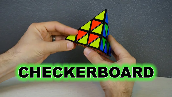 Pyraminx Puzzle: Easiest way to create the Checkerboard Pattern