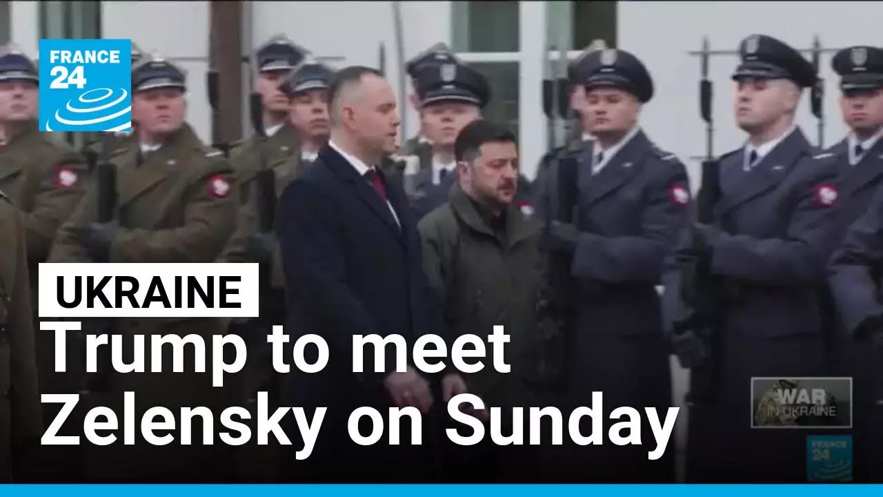 Donald Trump to meet Zelensky on Sunday • FRANCE 24 English