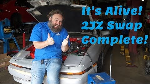 2JZ-GTE Aristo Swapped MKIII Toyota Supra First Start! From Lucore Automotive