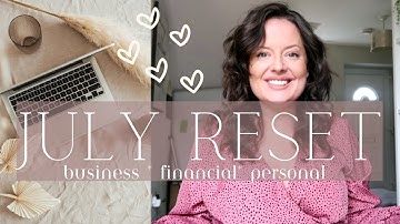 July Reset 2023 - Plan with me - finally set up on Notion