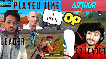 THEY CALLED US CHEATER 😅|| LEADER ARTHUR, AND CO-LEADER LOLzZz PLAYED 2V4 PUBG MOBILE !