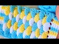 Super Easy  Mussel Knitting krochet baby blanket örgü yelek battaniye çanta örgü modeli
