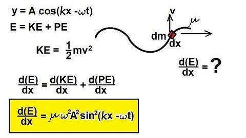 Physics 19  Mechanical Waves (19 of 21) Energy Carried by a Wave
