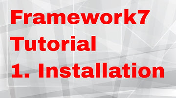 Framework7 Phonegap Tutorial   2   Installation and setup of framework7 application