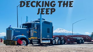 Decking the jeep on my Cozad 2+3+2 trailer