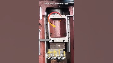 1600 Ton Screw Press during cold trial #India #MakeinIndia #Forging #1600ton #screwpress