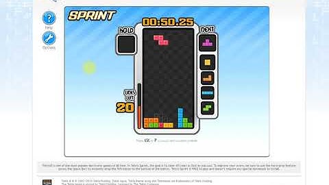 Tetris Sprint (Tetris Friends) [40 Lines] 01:37.54 [100%]
