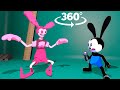 Oswald vs Spinel - Last Straw 360° FNF 3D and original comparison.