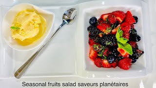 Salade de fruits de saison merci chef Yacine Gandega dessert pour la Fête de Eid 2020