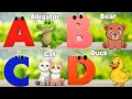 ABC Phonics Animals Song | Learn ABC Alphabet with Animals for Kids | A For Alligator