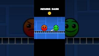 MEWING DASH 🤫 #fireinthefole #lobotomy #geometry #dash #emoji #memes #duet #geometrydash