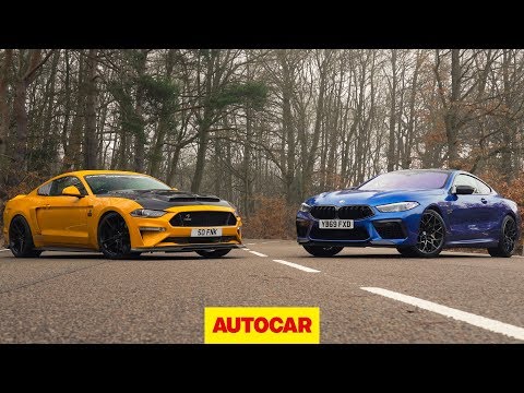 bmw-m8-competition-vs-825bhp-ford-mustang-review-|-europe-v-usa-showdown-|-autocar