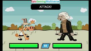 Thomas Jefferson VS Goat In 1440p Resolution In Nick's Not So Ultimate Boss Battles Match / Battle screenshot 5