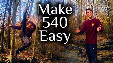 How to Make 540 EASY with 3 Kicks Drills