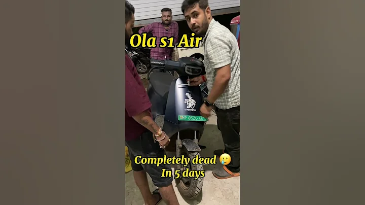 New Ola s1 Air completely dead  in five days #ola #ev #problem
