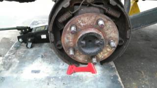 1998 Jeep tj wrangler rear brakes installed - YouTube