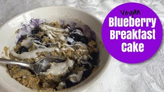 Vegan, Keto Blueberry Breakfast Cake