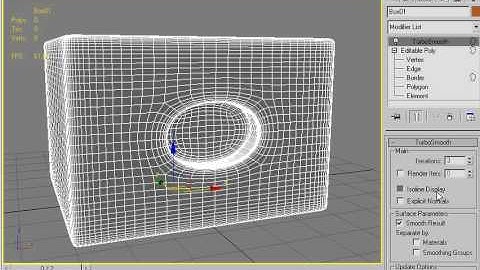 3Ds Max - Round and Square holes