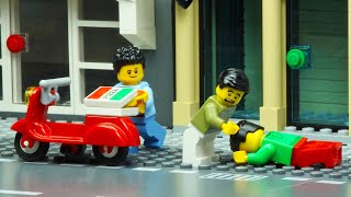 LEGO Pizza Delivery Robbery Attack