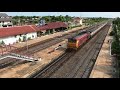 Alsthom, Henschel &amp; Krupp loco,  calling at Bang Pa-in station, Central Thailand.