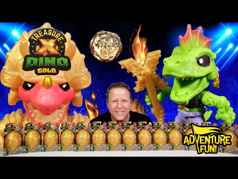 Treasure X Dino Gold Armored Egg Hunters Series 4, MASSIVE GOLD FIND EVER! Adventure Fun Toy review!