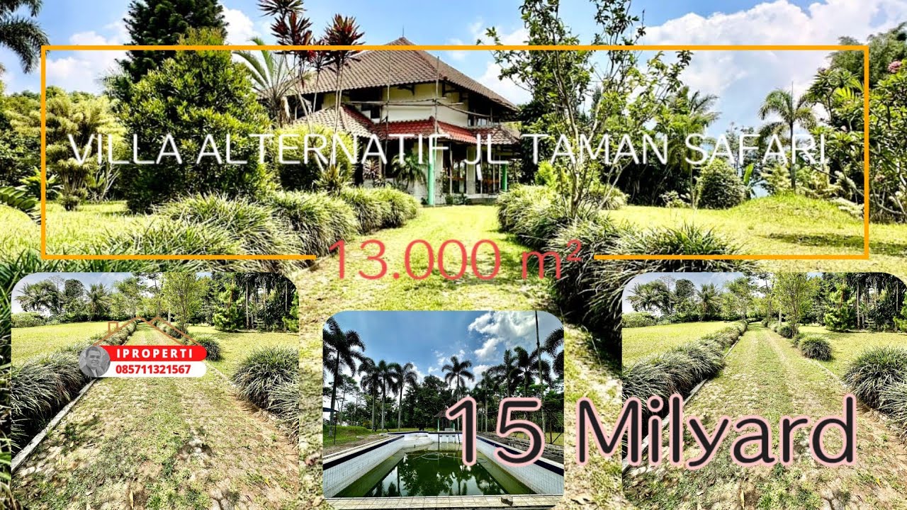 Cisarua, jalan alternatif taman safari dijual tanah bonus villa,  luas 1.6 ha dijual 15 milyard nego